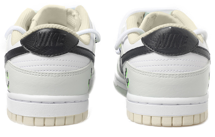 Purchase 【定製球鞋】Nike Dunk Low 元宇宙主題 機甲設計 結構鞋帶 Vibe風 馬賽克笑臉 STOP 箭頭 低幫 板鞋 男款 白黑