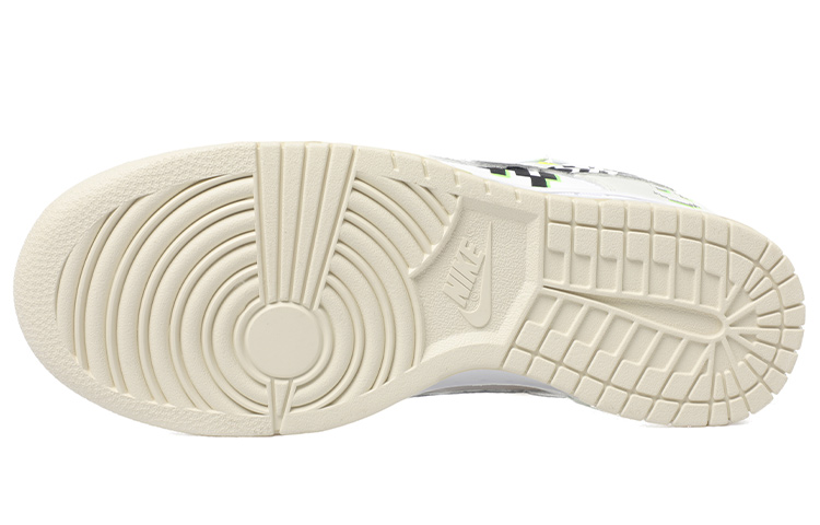 Details for 【定製球鞋】Nike Dunk Low 元宇宙主題 機甲設計 結構鞋帶 Vibe風 馬賽克笑臉 STOP 箭頭 低幫 板鞋 男款 白黑