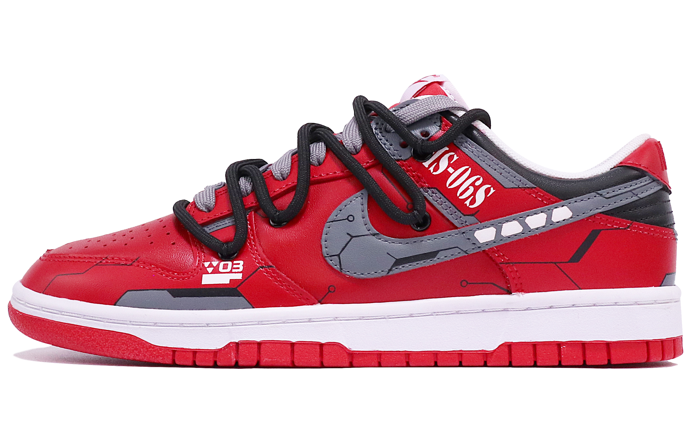 Buy [定制鞋款] 耐克 Dunk Low '机甲潮流红灰' DD1391-600(TeamTen-男款机甲红灰)