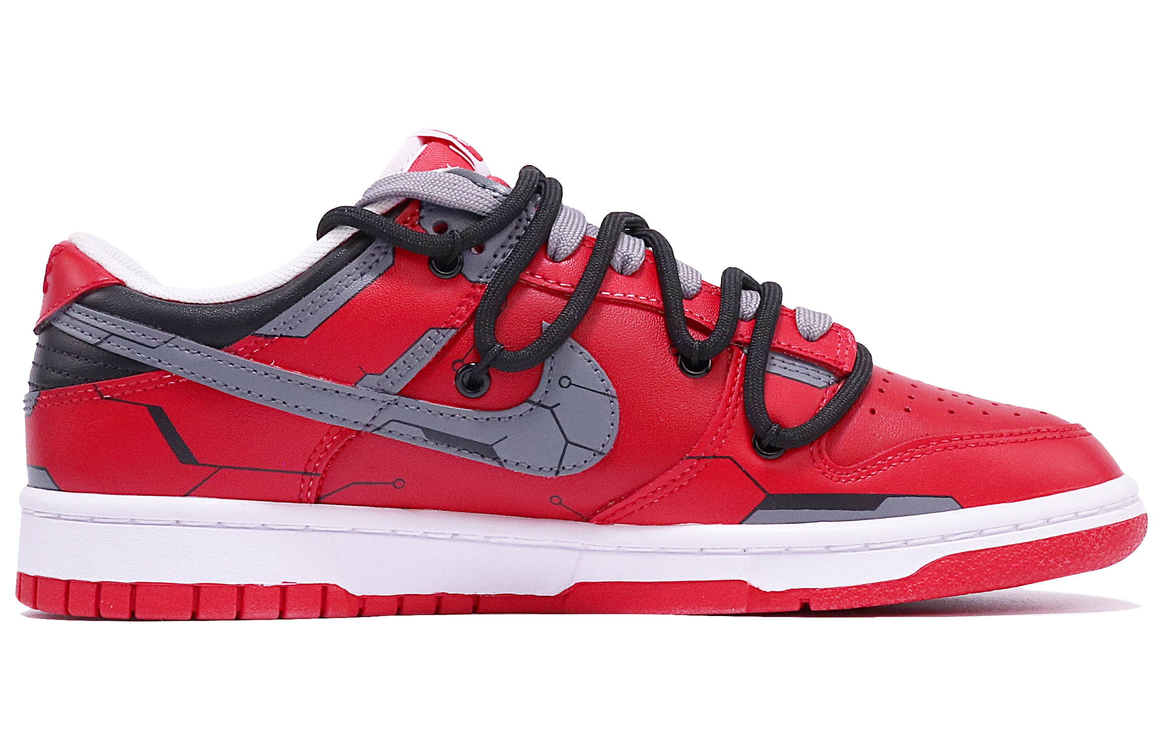 Order [定制鞋款] 耐克 Dunk Low '机甲潮流红灰' DD1391-600(TeamTen-男款机甲红灰)