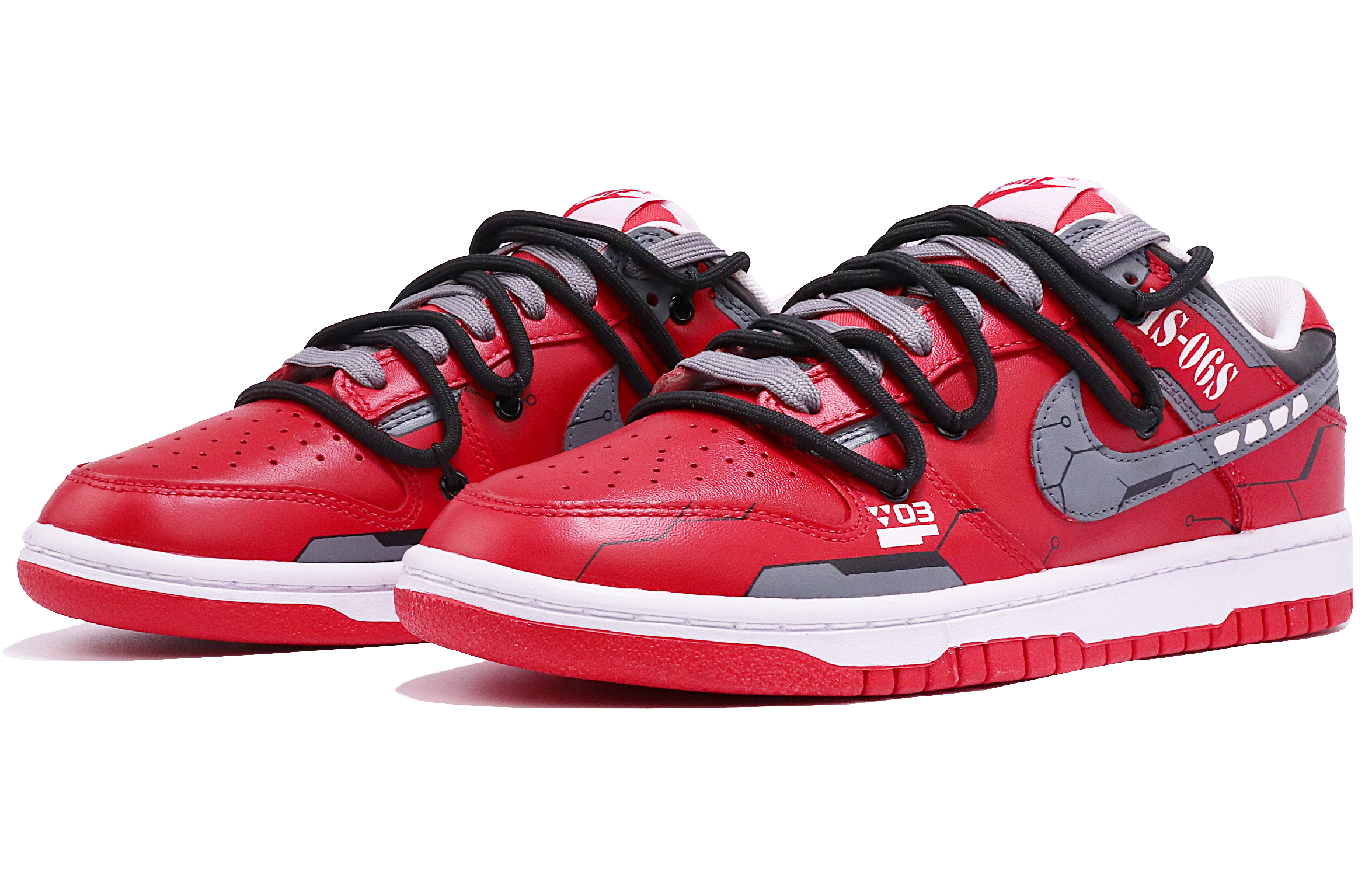 Lookbook [定制鞋款] 耐克 Dunk Low '机甲潮流红灰' DD1391-600(TeamTen-男款机甲红灰)