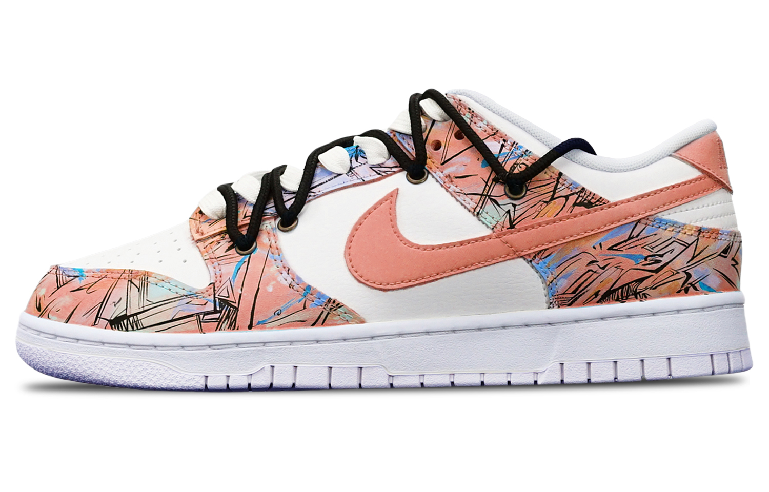 Buy Zapatillas Nike Dunk Low 'Cyberpunk Mecánico Graffiti' DH9765-100(TeamT-机械线路红白S-BOX)