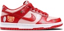 Shop 【定製球鞋】Nike Dunk Low “Medium Grey“噴繪 特殊鞋盒 草莓兔 草莓熊 可愛風 低筒 板鞋 GS 粉紅色