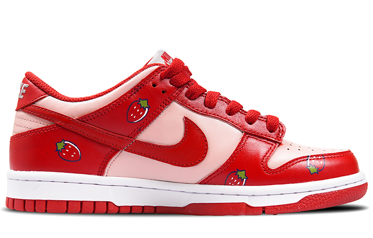 Purchase [Kasut Custom] Nike Dunk Rendah 'Kelabu Sederhana Strawberry Bunny & Bear' CW1590-002(TeamP-女款草莓兔草莓熊粉红色)