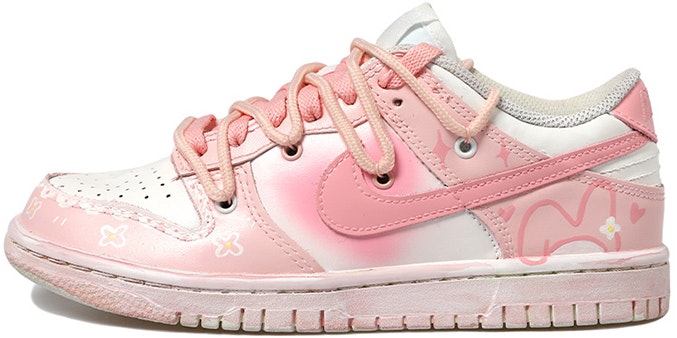 custom-shoes-nike-dunk-low-melody-deconstructed-pink-white