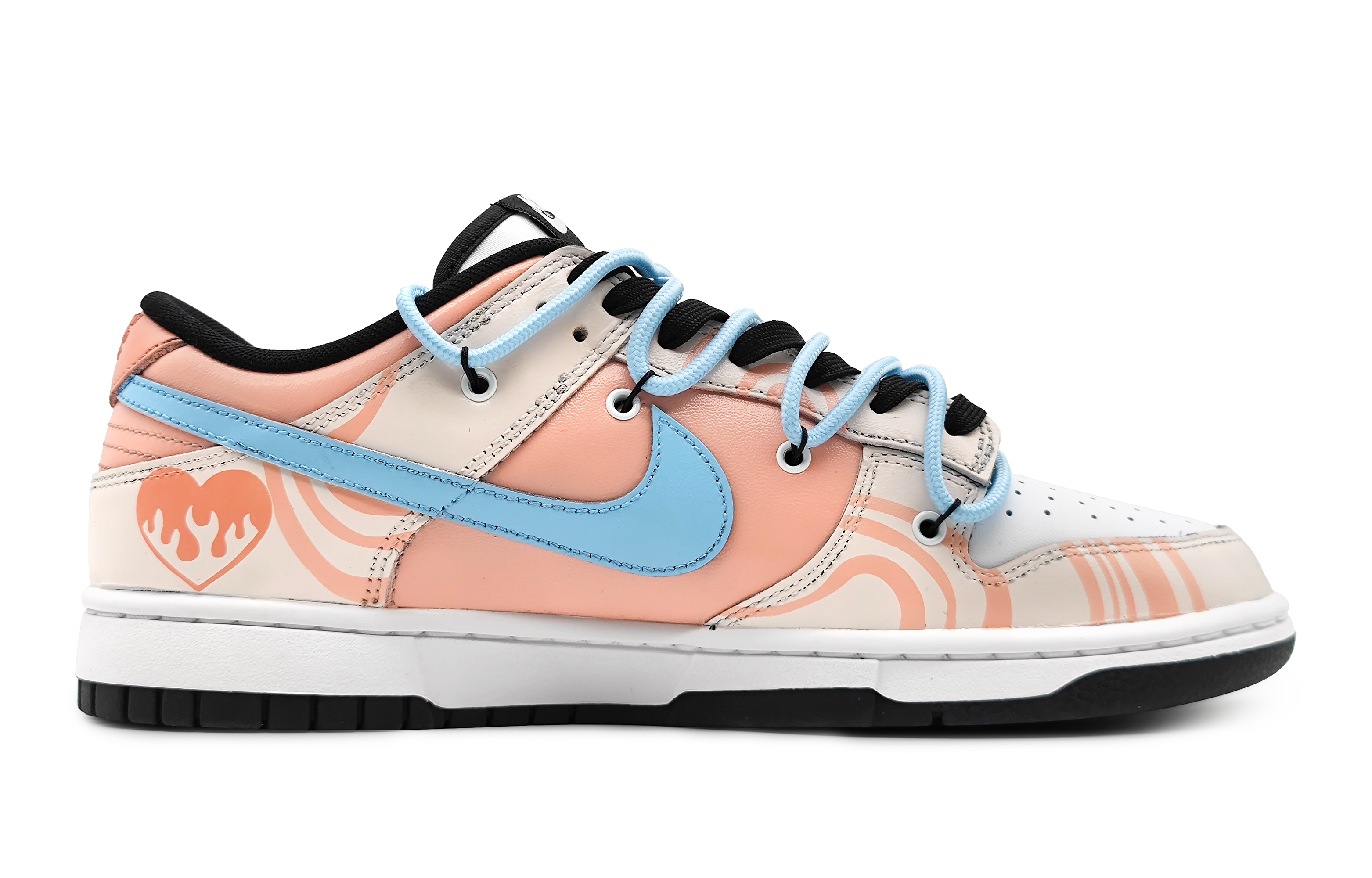 Order 나이키 덩크 로우 '멜로디 핑크 화이트' (커스텀) CW1590-100(Team16-女款心动旋律-)