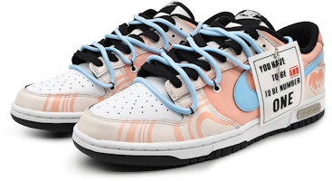 나이키 덩크 로우 '멜로디 핑크 화이트' (커스텀) CW1590-100(Team16-女款心动旋律-) Lookbook 나이키 덩크 로우 '멜로디 핑크 화이트' (커스텀) CW1590-100(Team16-女款心动旋律-)