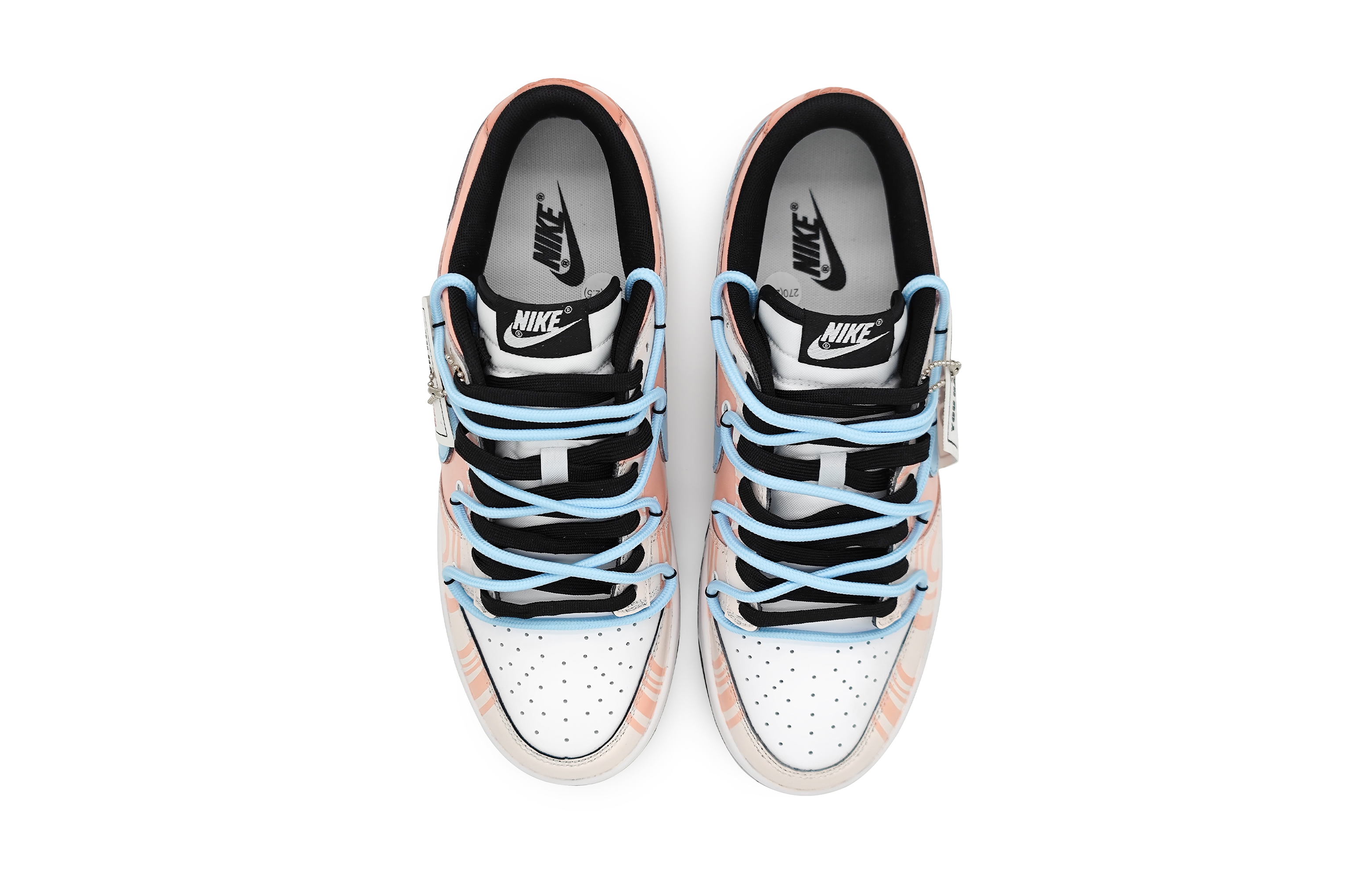 Shop 나이키 덩크 로우 '멜로디 핑크 화이트' (커스텀) CW1590-100(Team16-女款心动旋律-)