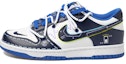 Buy 【定制球鞋】Nike Dunk Low 元宇宙主題 二次元 手繪噴繪 螢光 電池 機甲風 解構鞋帶 低幫 潮流板鞋 GS 深藍
