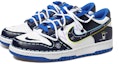 Lookbook 【定制球鞋】Nike Dunk Low 元宇宙主題 二次元 手繪噴繪 螢光 電池 機甲風 解構鞋帶 低幫 潮流板鞋 GS 深藍
