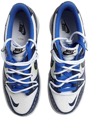 【定制球鞋】Nike Dunk Low 元宇宙主題 二次元 手繪噴繪 螢光 電池 機甲風 解構鞋帶 低幫 潮流板鞋 GS 深藍 Shop 【定制球鞋】Nike Dunk Low 元宇宙主題 二次元 手繪噴繪 螢光 電池 機甲風 解構鞋帶 低幫 潮流板鞋 GS 深藍