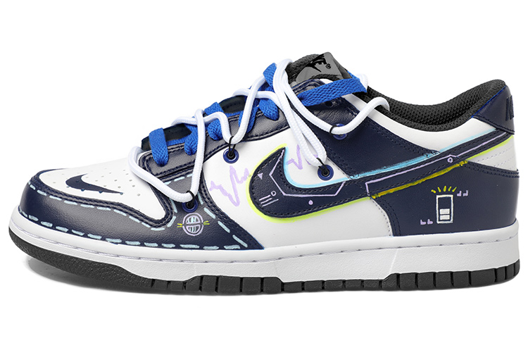 Buy [Kasut Kustom] Nike Dunk Low 'Metaverse Mecha Bercahaya Dalam Gelap' DJ6188-002(Team拾玖-二次元荧光男S-BOX)