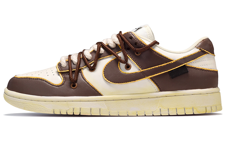 Buy [カスタムシューズ] ナイキ ダンク ロー『メタバース パッチワーク ブラウンホワイト』 DJ6188-100(TeamE-男款布贴棕白)