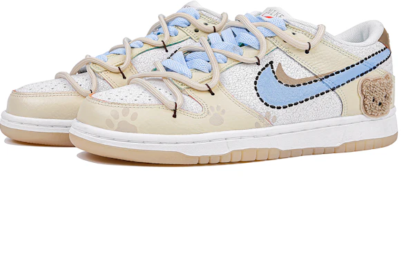 【客製球鞋】Nike Dunk Low 小熊奶糖 童趣聚會 清新 低筒 板鞋 GS 米白 Lookbook 【客製球鞋】Nike Dunk Low 小熊奶糖 童趣聚會 清新 低筒 板鞋 GS 米白