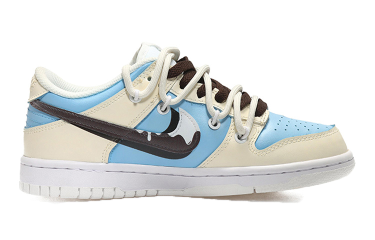 Order [Kasut Custom] Nike Dunk Low 'Titisan Kopi Susu' DH9765-100(Team10-女款牛奶咖啡)