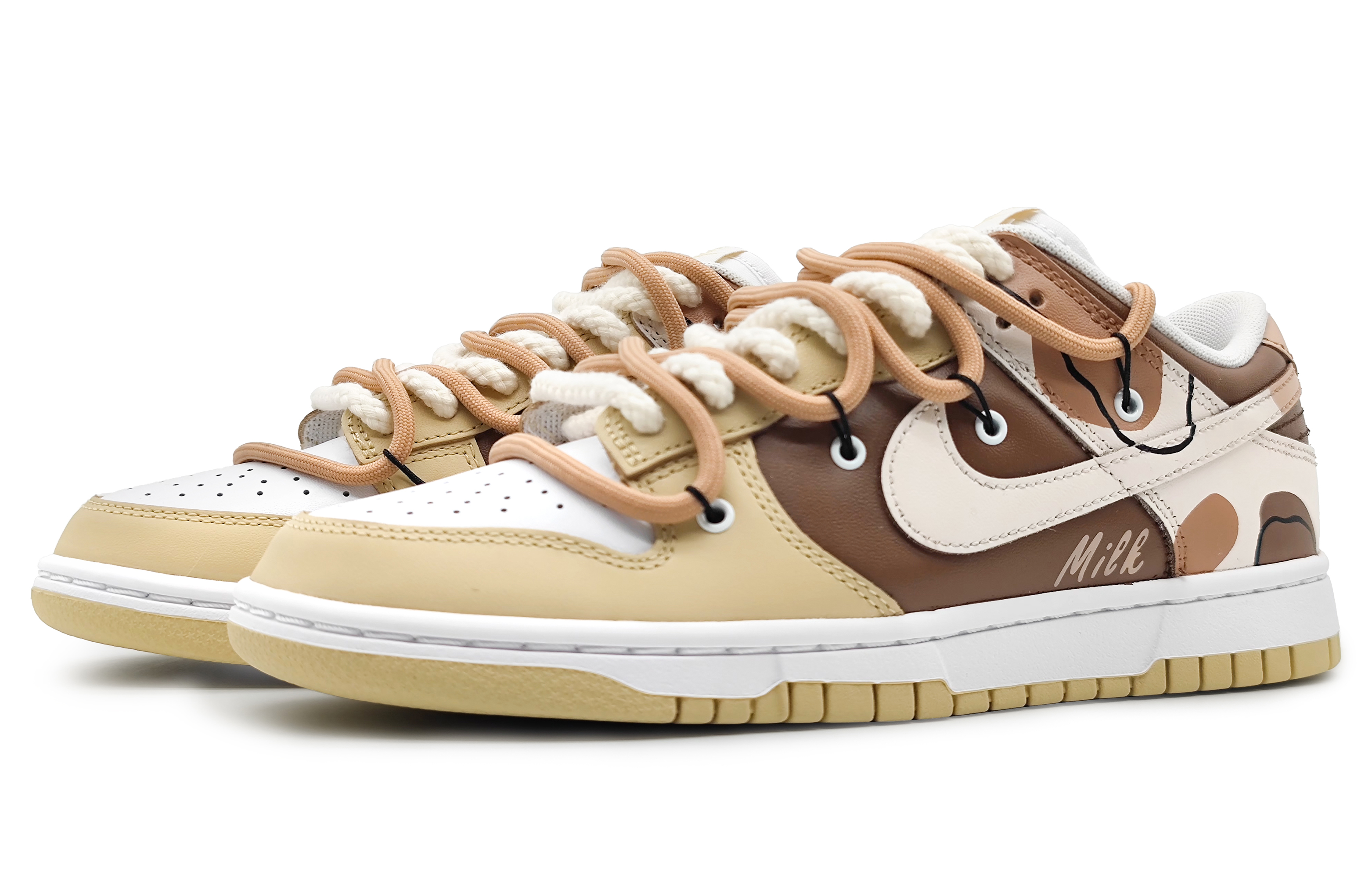 Lookbook [Kasur Tersuai] Nike Dunk Low 'Milk Marron' DV0833-100(Team16-奶油milk黄棕2.0)