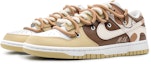 Lookbook 【訂製球鞋】Nike Dunk Low 奶油milk 高級復古 拼接色塊 解構雙鞋帶 莫蘭蒂色彩 防滑耐磨 低筒 板鞋 男款 黃棕