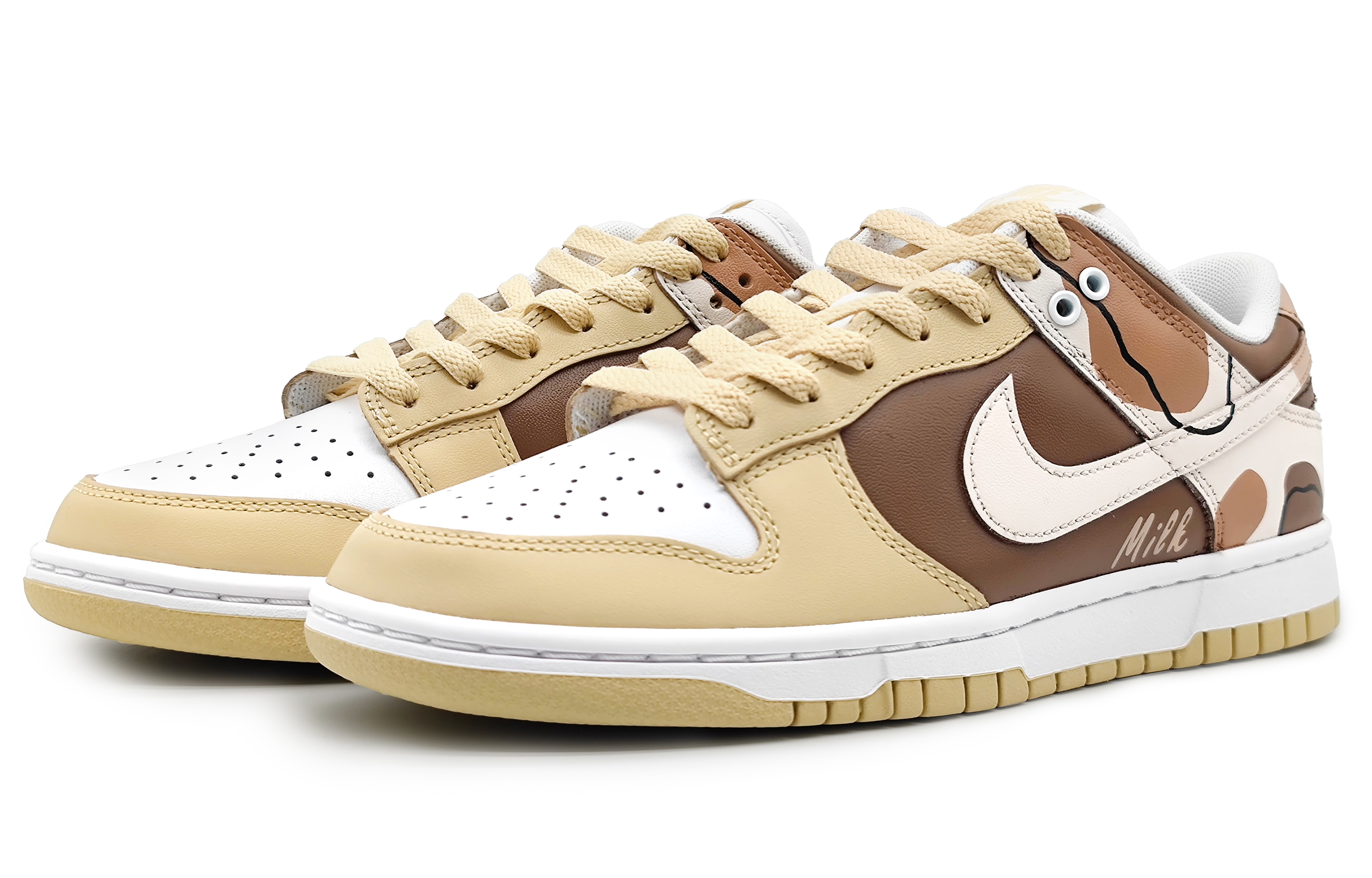 Lookbook Zapatillas Nike Dunk Low 'Leche Morandi Amarillo-Marrón' DV0833-100(Team16-男款奶油milk黄棕)