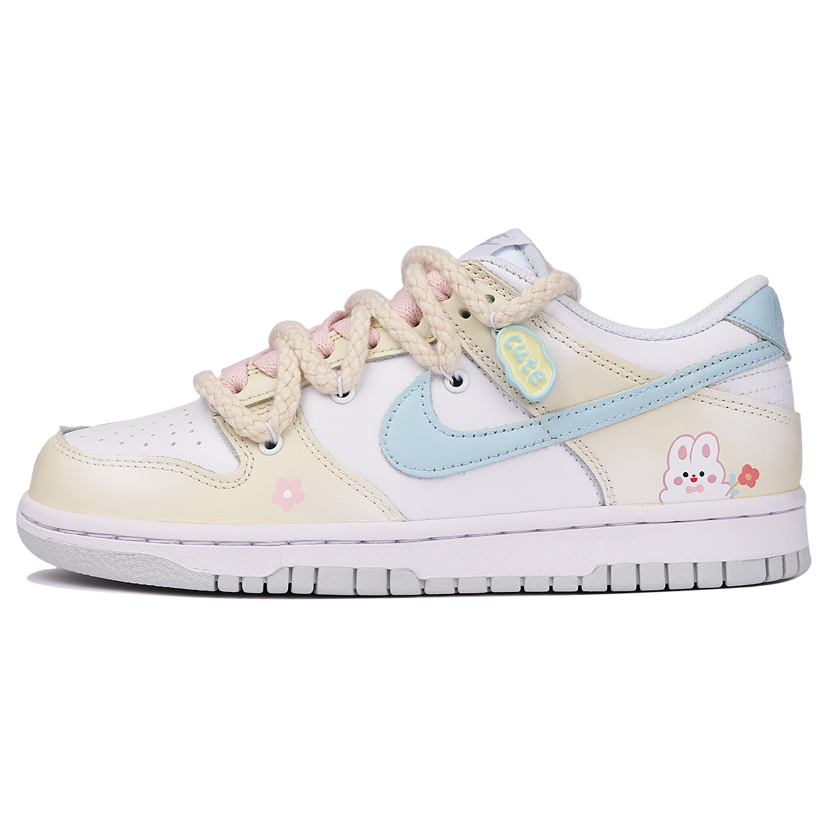 Buy [Nike Custom] Dunk Low 'Milk Rabbit Planet' DH9765-102(TeamThree-奶兔星球SBOX)