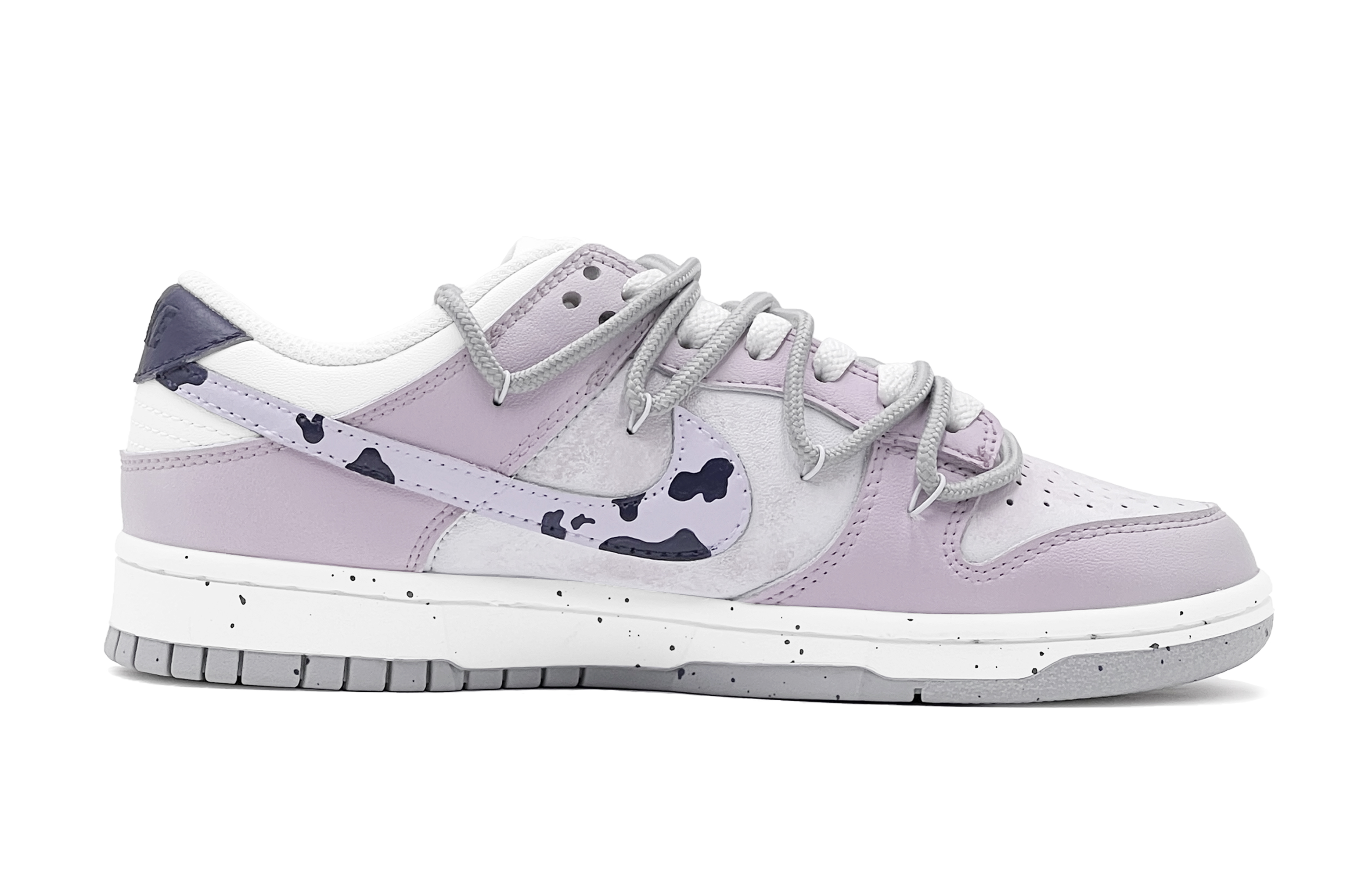 Order [Zapatos Personalizados] Nike Dunk Low 'Leche Taro Hielo' DH9765-102(TeamS-紫黑爱心女S-BOX)