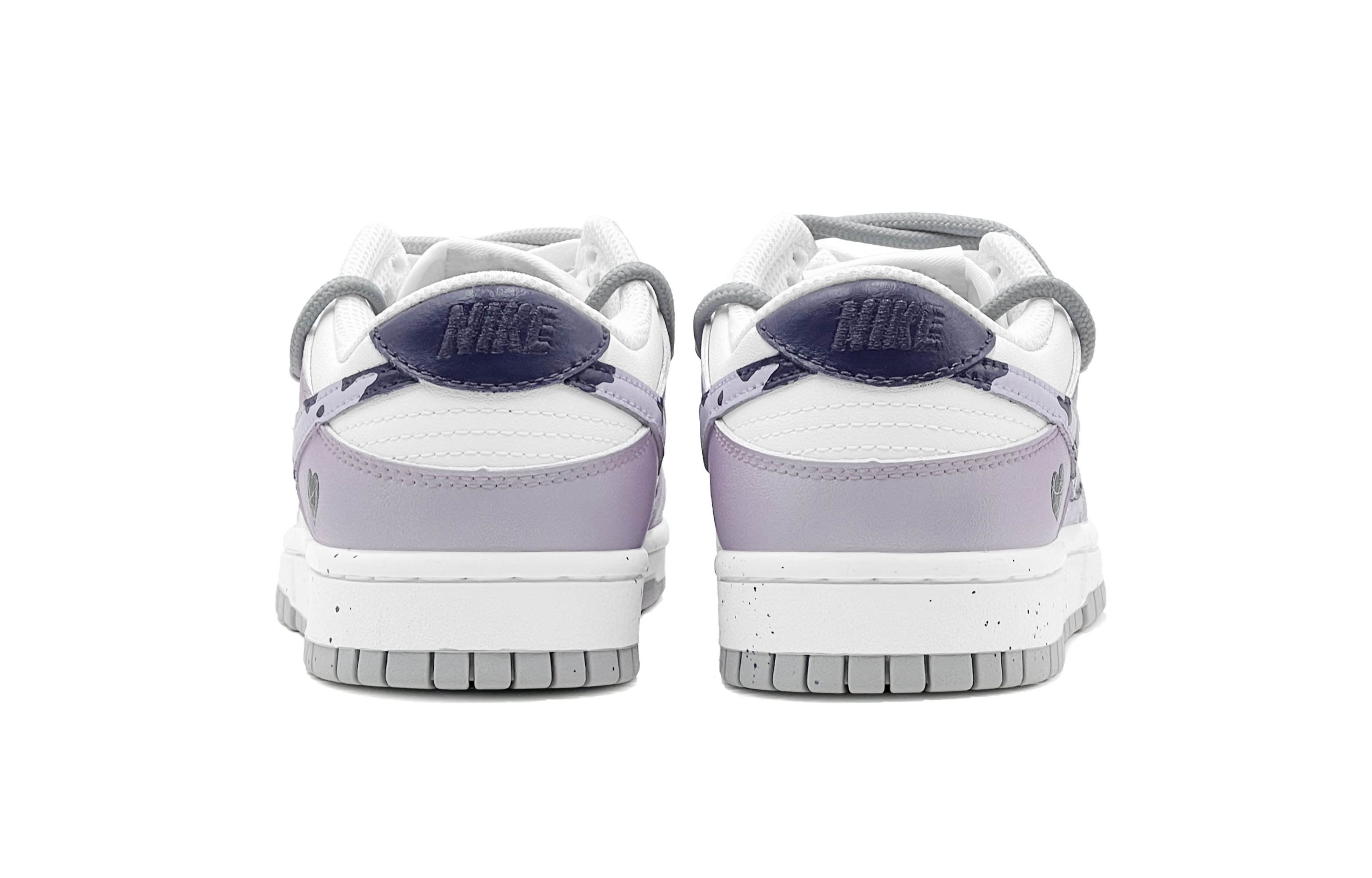 Shop [Zapatos Personalizados] Nike Dunk Low 'Leche Taro Hielo' DH9765-102(TeamS-紫黑爱心女S-BOX)