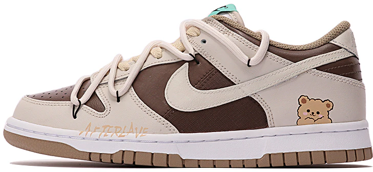 custom-shoes-nike-dunk-low-milk-tea-bear