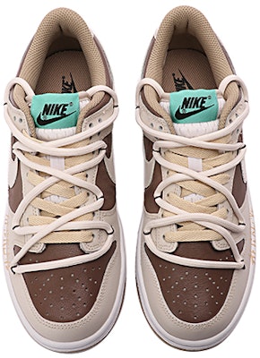 【客製化球鞋】 Nike Dunk Low 奶咖小熊 復古 解構雙鞋帶 百搭 低筒 板鞋 GS 米棕 Shop 【客製化球鞋】 Nike Dunk Low 奶咖小熊 復古 解構雙鞋帶 百搭 低筒 板鞋 GS 米棕