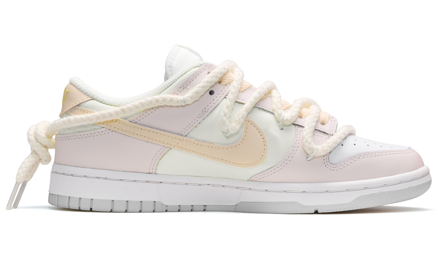 Order 나이키 덩크 로우 '밀크티 퍼플' (커스텀) DV0831-101(TeamE-男款牛奶香芋紫白黄QD)