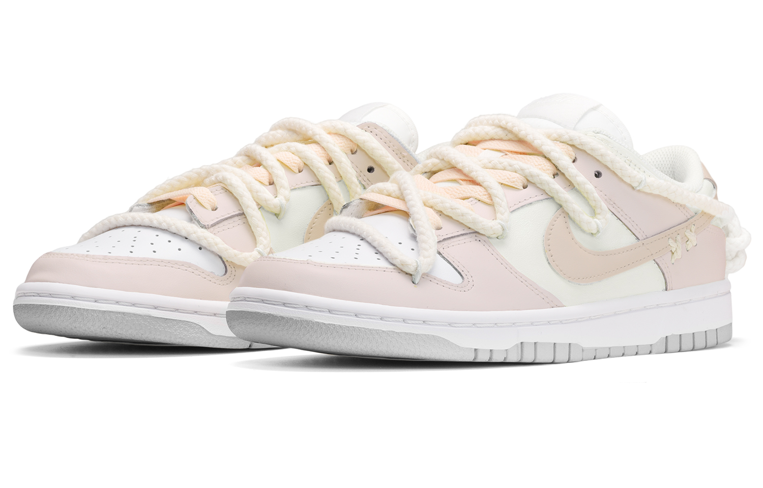 Lookbook 나이키 덩크 로우 '밀크티 퍼플' (커스텀) DV0831-101(TeamE-男款牛奶香芋紫白黄QD)