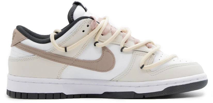 【定制球鞋】Nike Dunk Low 牛奶 簡約風 解構 復古做舊 低筒 板鞋 GS 白棕 Order 【定制球鞋】Nike Dunk Low 牛奶 簡約風 解構 復古做舊 低筒 板鞋 GS 白棕