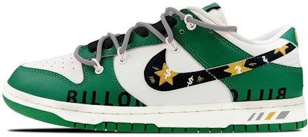 【定制球鞋】Nike Dunk Low 是在玩鞋 禮盒 解構 百萬富翁 美元塗鴉 低幫 板鞋 男款 白綠 Buy 【定制球鞋】Nike Dunk Low 是在玩鞋 禮盒 解構 百萬富翁 美元塗鴉 低幫 板鞋 男款 白綠
