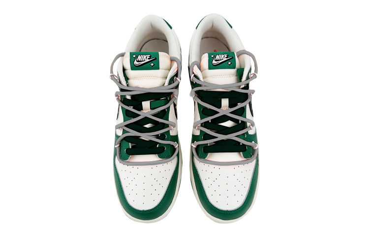 Shop [Kasur Kasut] Nike Dunk Low 'Graffiti Dollar Jutawan Hijau Putih' DR9654-100(Team叁-男款富翁美元QD)