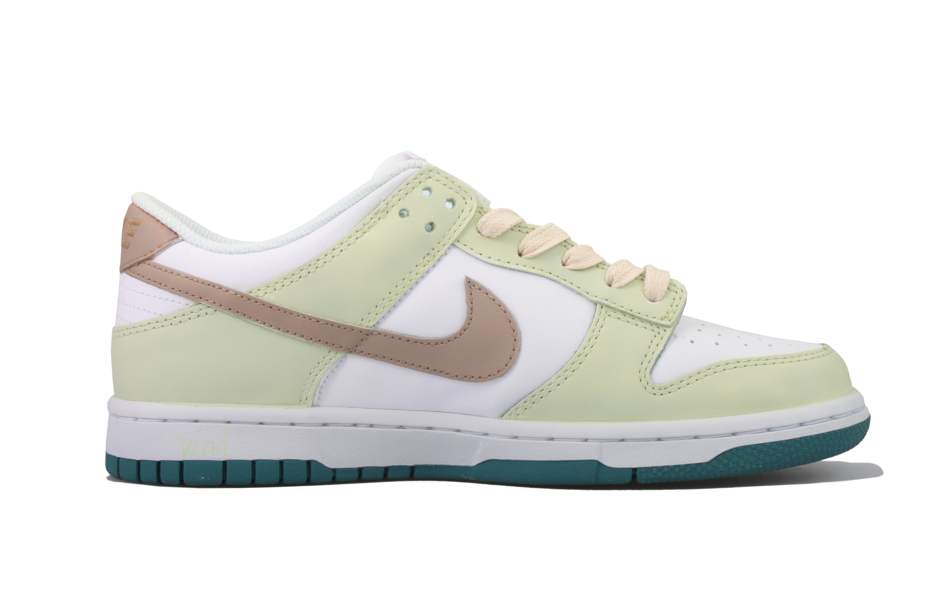 Order Nike Dunk Low カスタム「明前龍井」 FD9911-101(Team33-女款-明前龙井-棕绿)