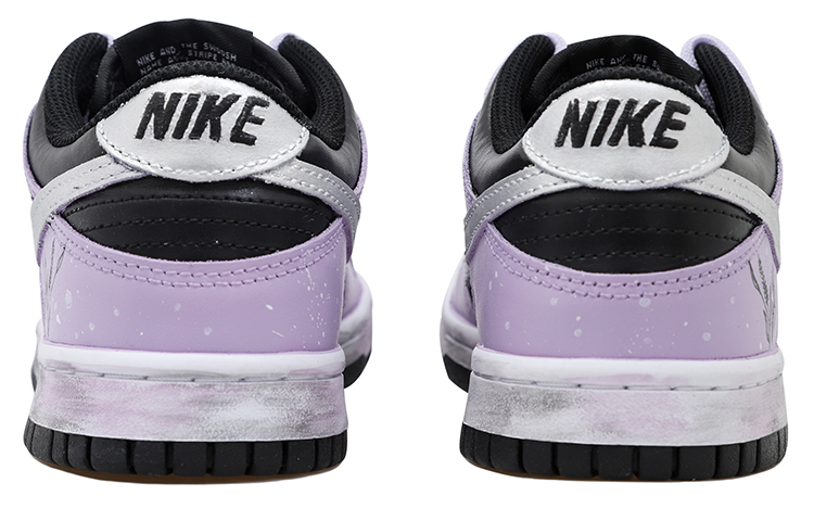 Shop [Kasut Custom] Nike Dunk Low 'Minimalist Lavender Distressed Silver Swoosh' CW1590-100(Team拾玖-薰衣草女S-BOX)