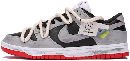 【定製球鞋】 Nike Dunk Low 極簡風 復古 做舊 vibe風 百搭 低幫 板鞋 男女同款 黑灰 Buy 【定製球鞋】 Nike Dunk Low 極簡風 復古 做舊 vibe風 百搭 低幫 板鞋 男女同款 黑灰