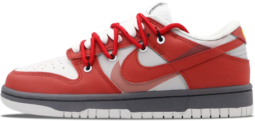 【訂製球鞋】Nike Dunk Low 柏圖斯 街頭 解構 無性別風 簡約 低筒 滑板鞋 男款 白紅 Order 【訂製球鞋】Nike Dunk Low 柏圖斯 街頭 解構 無性別風 簡約 低筒 滑板鞋 男款 白紅