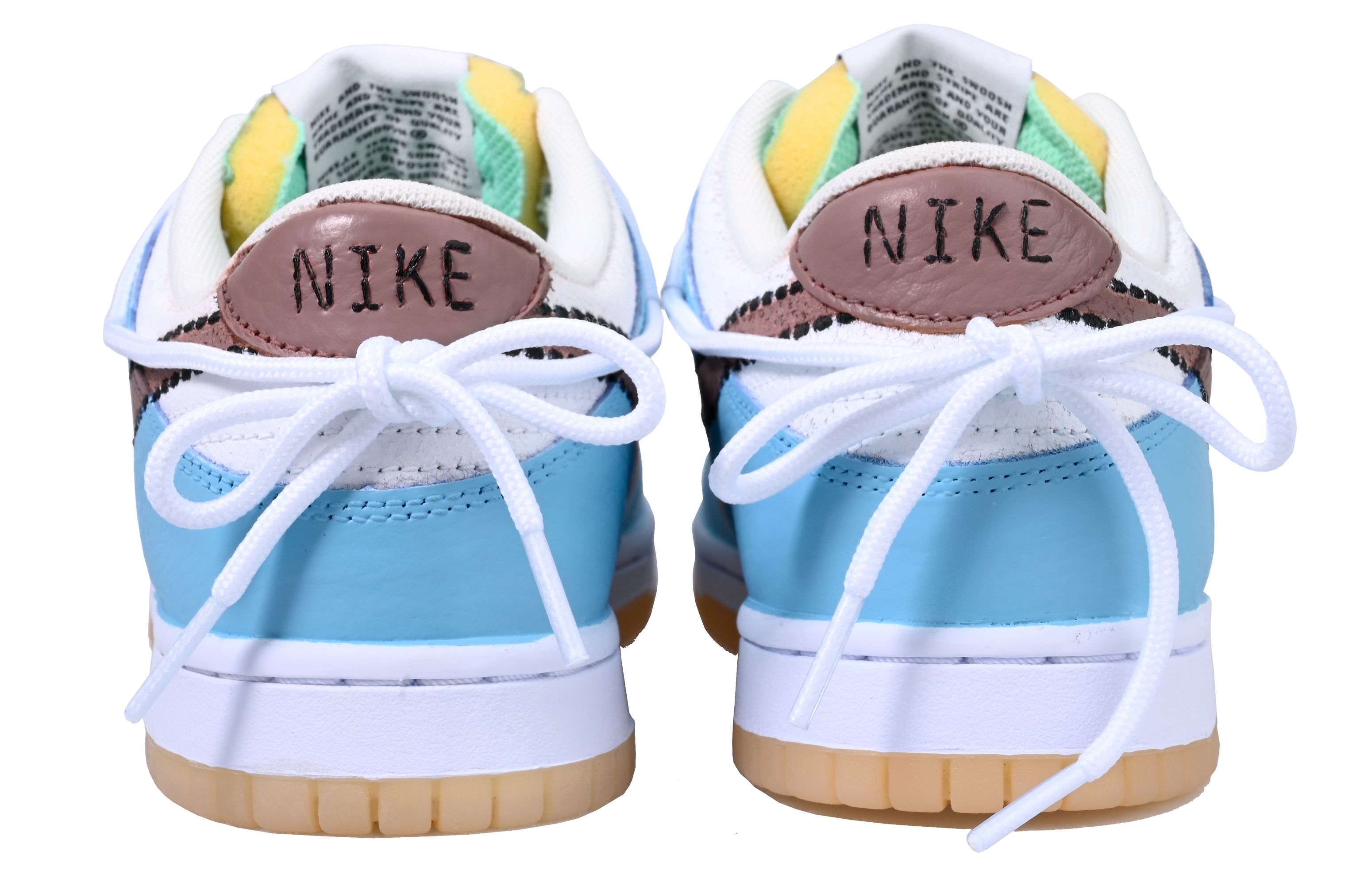 Shop [Zapatillas Personalizadas] Nike Dunk Low 'Menta Chocolate Blanco-Azul' DX3363-100(Team33-薄荷生巧-女款)