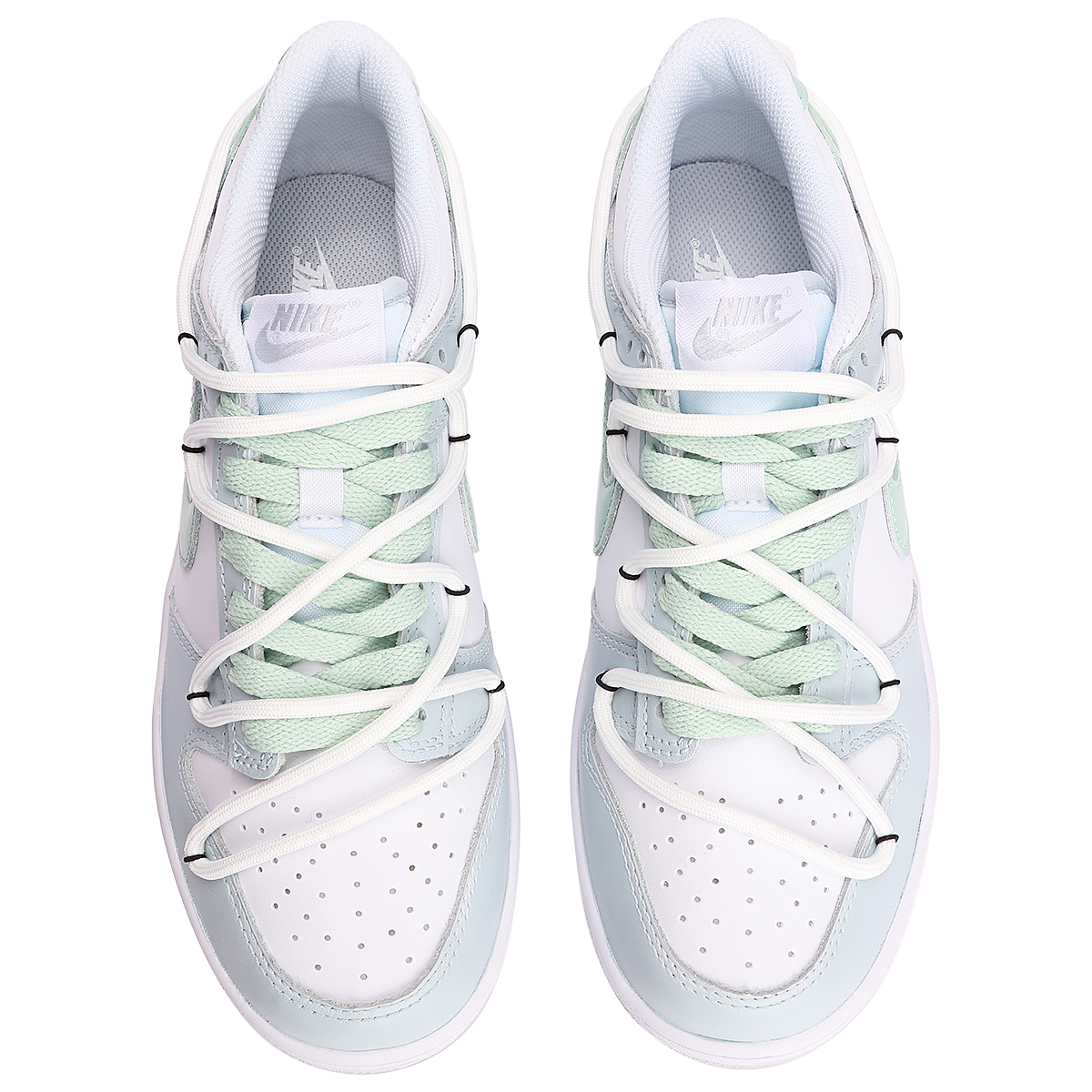 Shop 【客製球鞋】Nike Dunk Low 薄荷清晨 多巴胺 清新 簡潔 百搭 低筒 板鞋 GS 藍綠