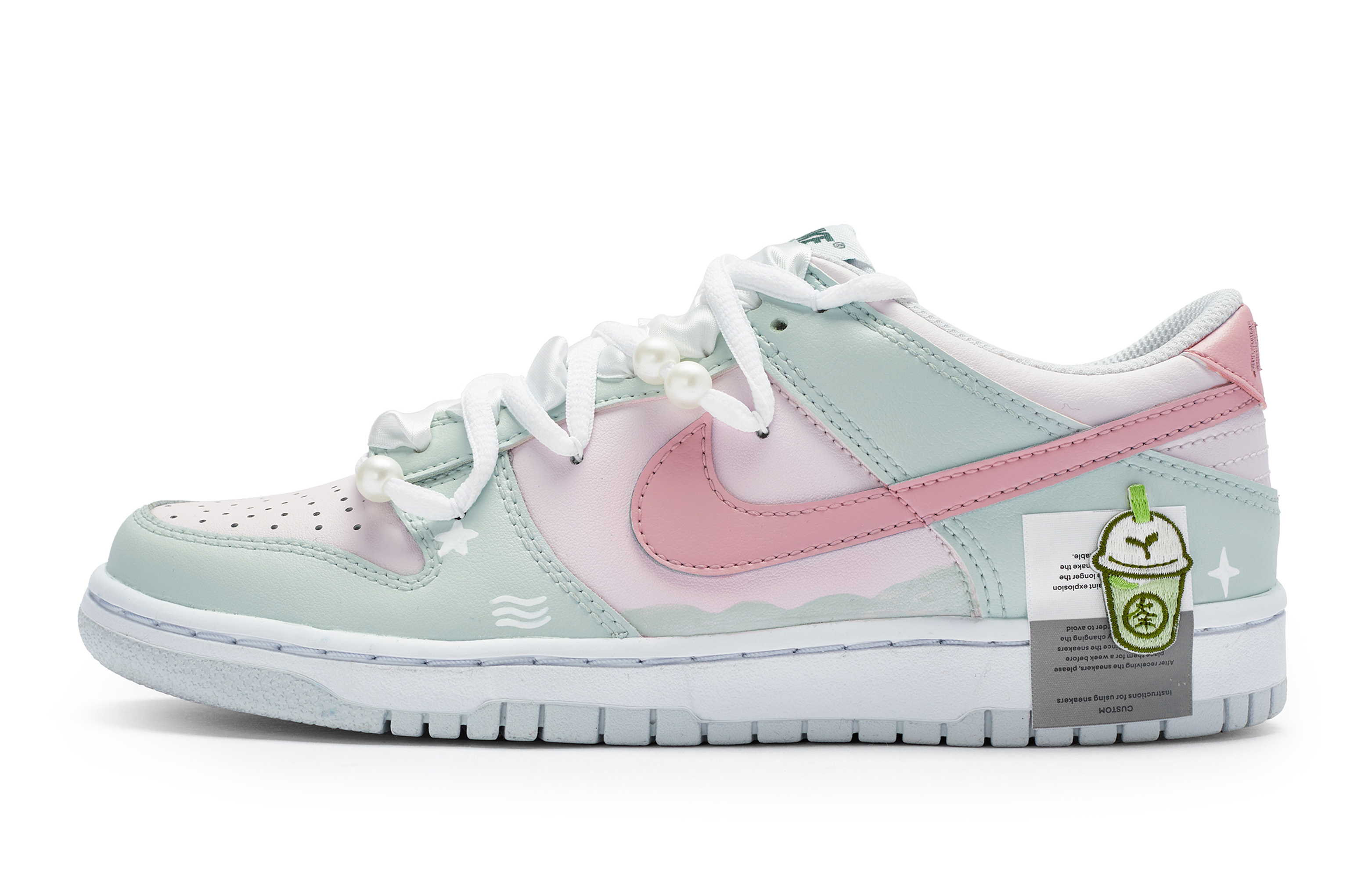 Buy 나이키 덩크 로우 '민트녹차 꽃진주' (56 characters) FD1232-002-444136