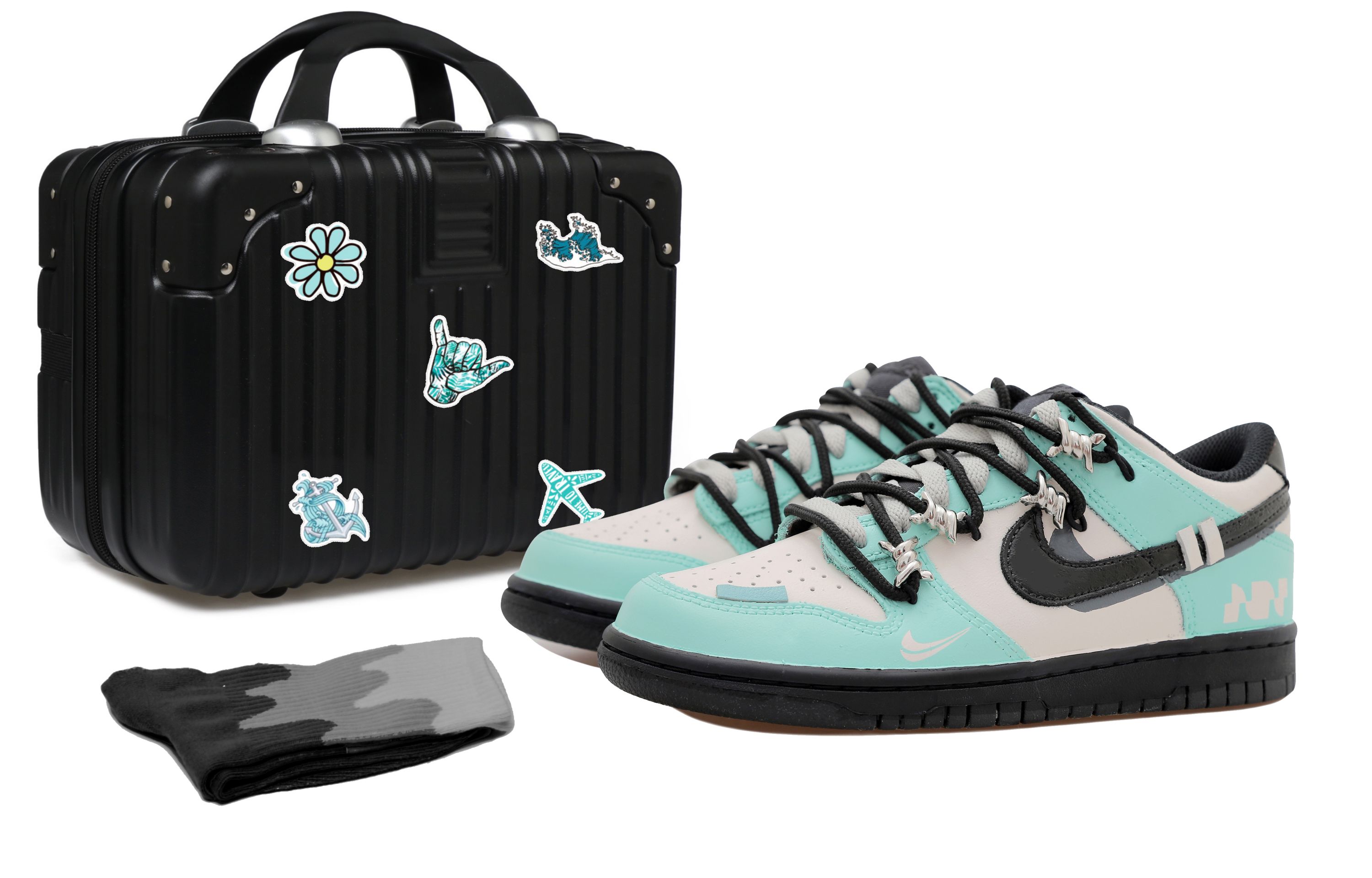 [Custom Shoes] Nike Dunk Low 'Mint Green Thorn Button' CW1590-100-465898