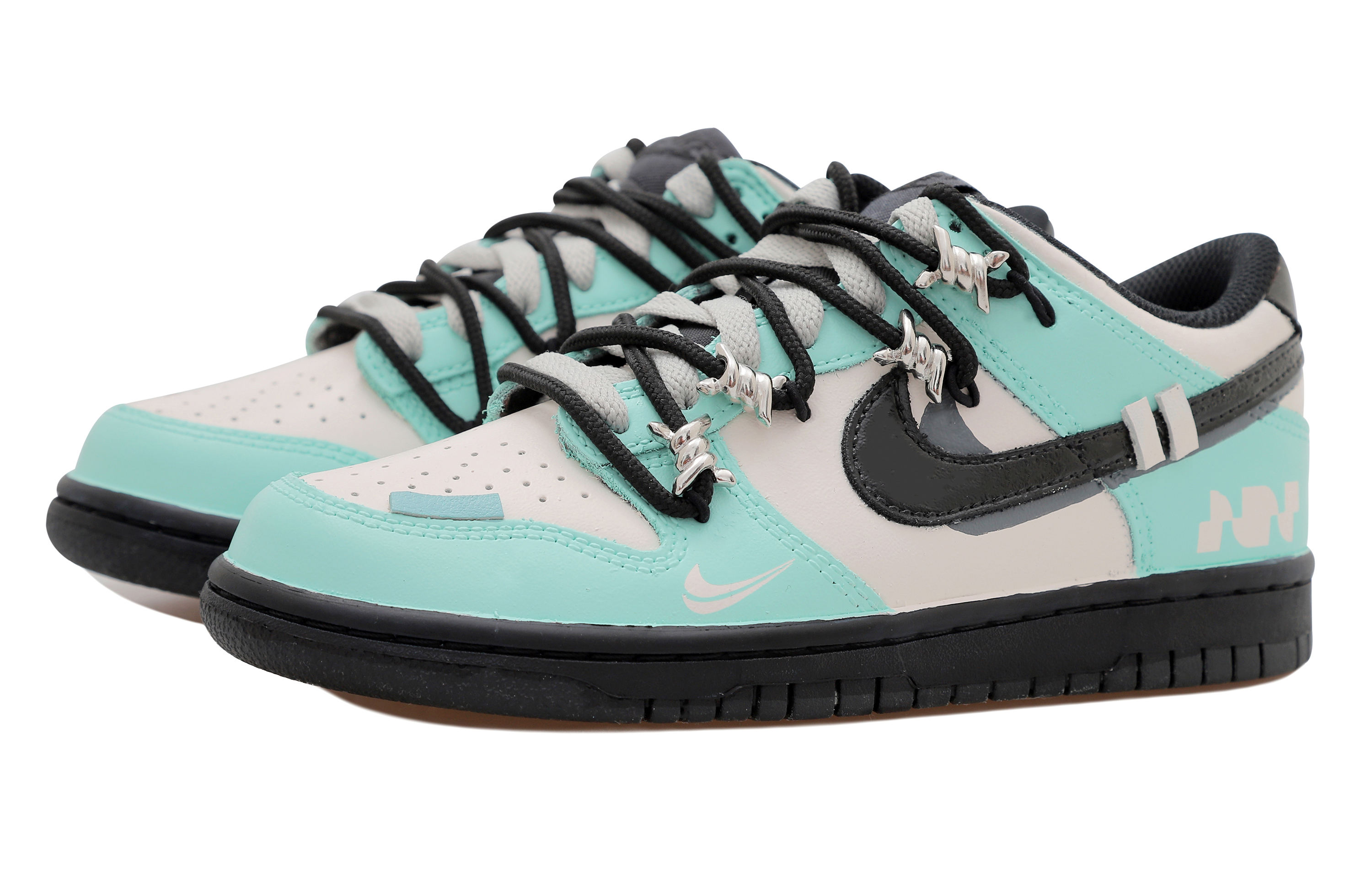 Shop [Zapatos Personalizados] Nike Dunk Low 'Mint Green Thorn Button' CW1590-100-465898