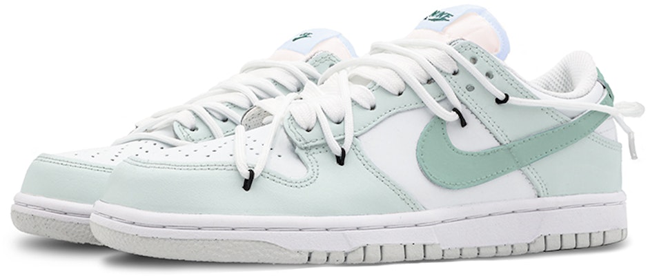 【訂製球鞋】 Nike Dunk Low 薄荷檸檬 小眾高級 簡約 百搭 低幫 板鞋 GS 灰綠白 Lookbook 【訂製球鞋】 Nike Dunk Low 薄荷檸檬 小眾高級 簡約 百搭 低幫 板鞋 GS 灰綠白