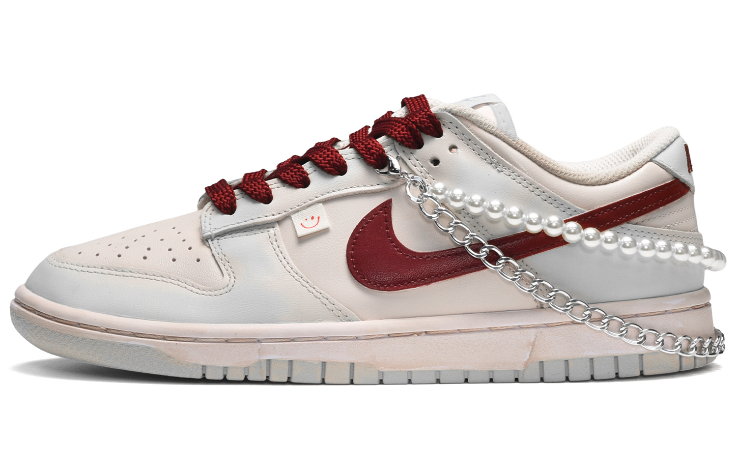 Buy 나이키 덩크 로우 '민트 펄 디스트레스트' (59자) DV0831-101(TeamE-男款薄荷珍珠红白灰)