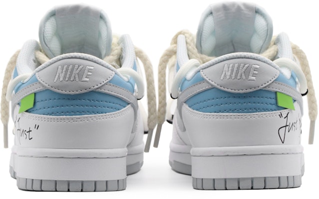 【定制球鞋】 Nike Dunk Low 薄荷一夏 戶外穿搭 高街風 復古做舊 麻繩解構 低幫 板鞋 男款 灰白藍 Shop 【定制球鞋】 Nike Dunk Low 薄荷一夏 戶外穿搭 高街風 復古做舊 麻繩解構 低幫 板鞋 男款 灰白藍