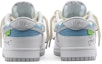 Shop 【定制球鞋】 Nike Dunk Low 薄荷一夏 戶外穿搭 高街風 復古做舊 麻繩解構 低幫 板鞋 男款 灰白藍