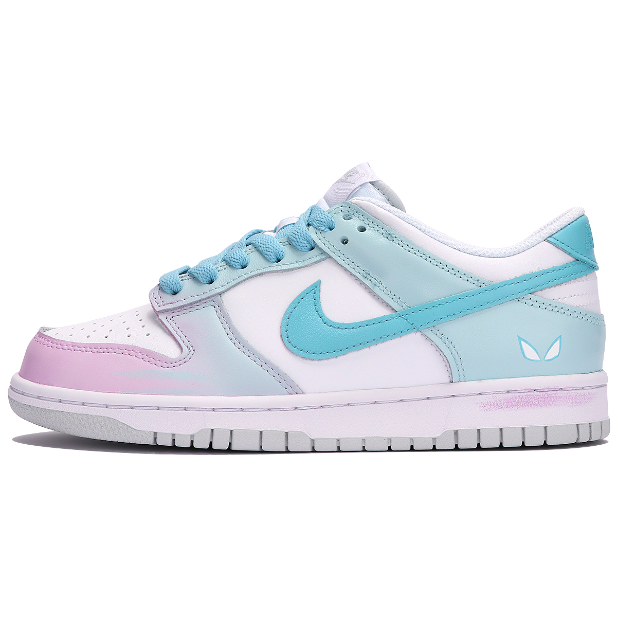 Buy 【訂製球鞋】 Nike Dunk Low 鏡蛛 縱橫宇宙 多巴胺 漸變 清新 休閒 低幫 板鞋 GS 粉藍