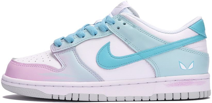 【訂製球鞋】 Nike Dunk Low 鏡蛛 縱橫宇宙 多巴胺 漸變 清新 休閒 低幫 板鞋 GS 粉藍 Buy 【訂製球鞋】 Nike Dunk Low 鏡蛛 縱橫宇宙 多巴胺 漸變 清新 休閒 低幫 板鞋 GS 粉藍