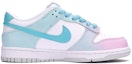 Order 【訂製球鞋】 Nike Dunk Low 鏡蛛 縱橫宇宙 多巴胺 漸變 清新 休閒 低幫 板鞋 GS 粉藍
