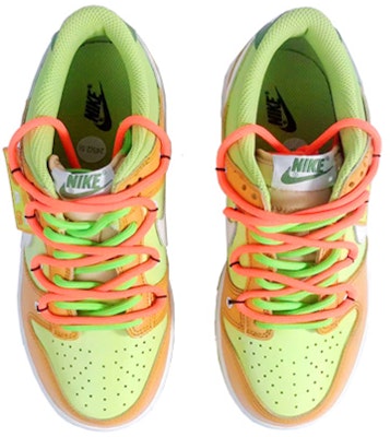 【客製化球鞋】 Nike Dunk Low 彩色拼接 復古 橙風破浪 橘子 布貼 解構鞋帶 噴繪 低筒 板鞋 GS 橙綠 Shop 【客製化球鞋】 Nike Dunk Low 彩色拼接 復古 橙風破浪 橘子 布貼 解構鞋帶 噴繪 低筒 板鞋 GS 橙綠