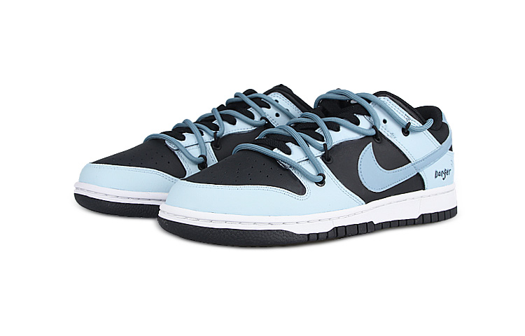 Shop [Zapatillas Personalizadas] Nike Dunk Low 'Mist Azul Claro Negro' FD1232-001(Team58-雾散清晨女)
